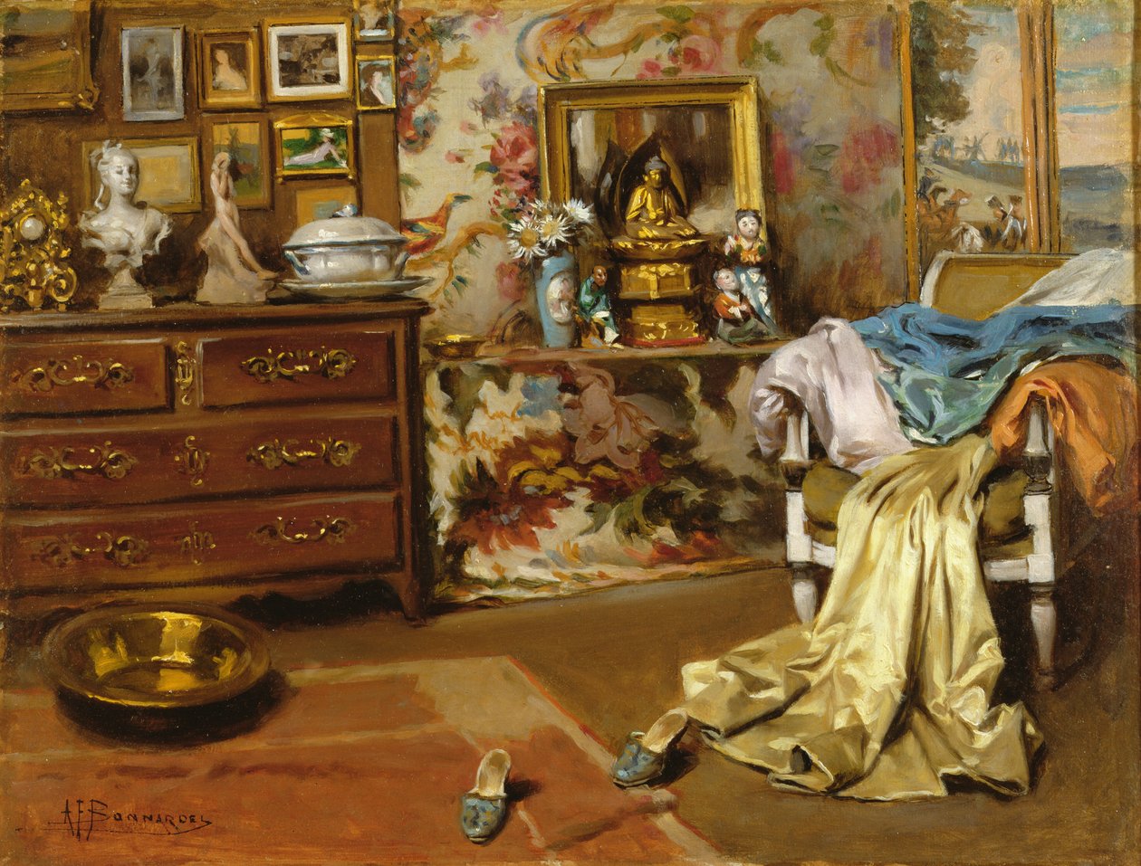 Sovrummet av Francois Alexandre Bonnardel
