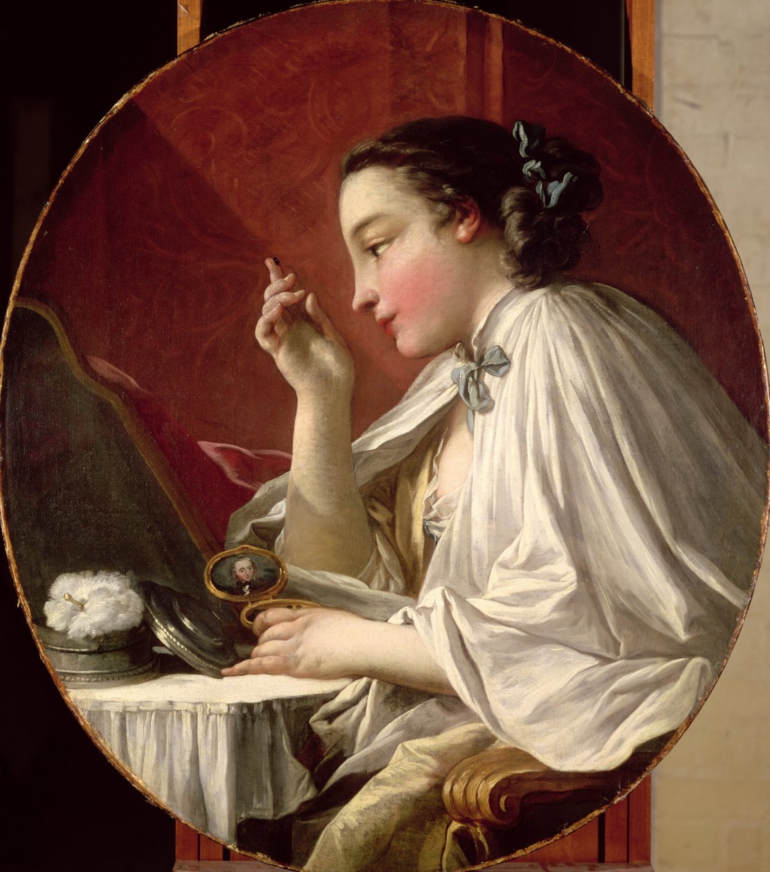 Kvinna på sin toalett av François Boucher