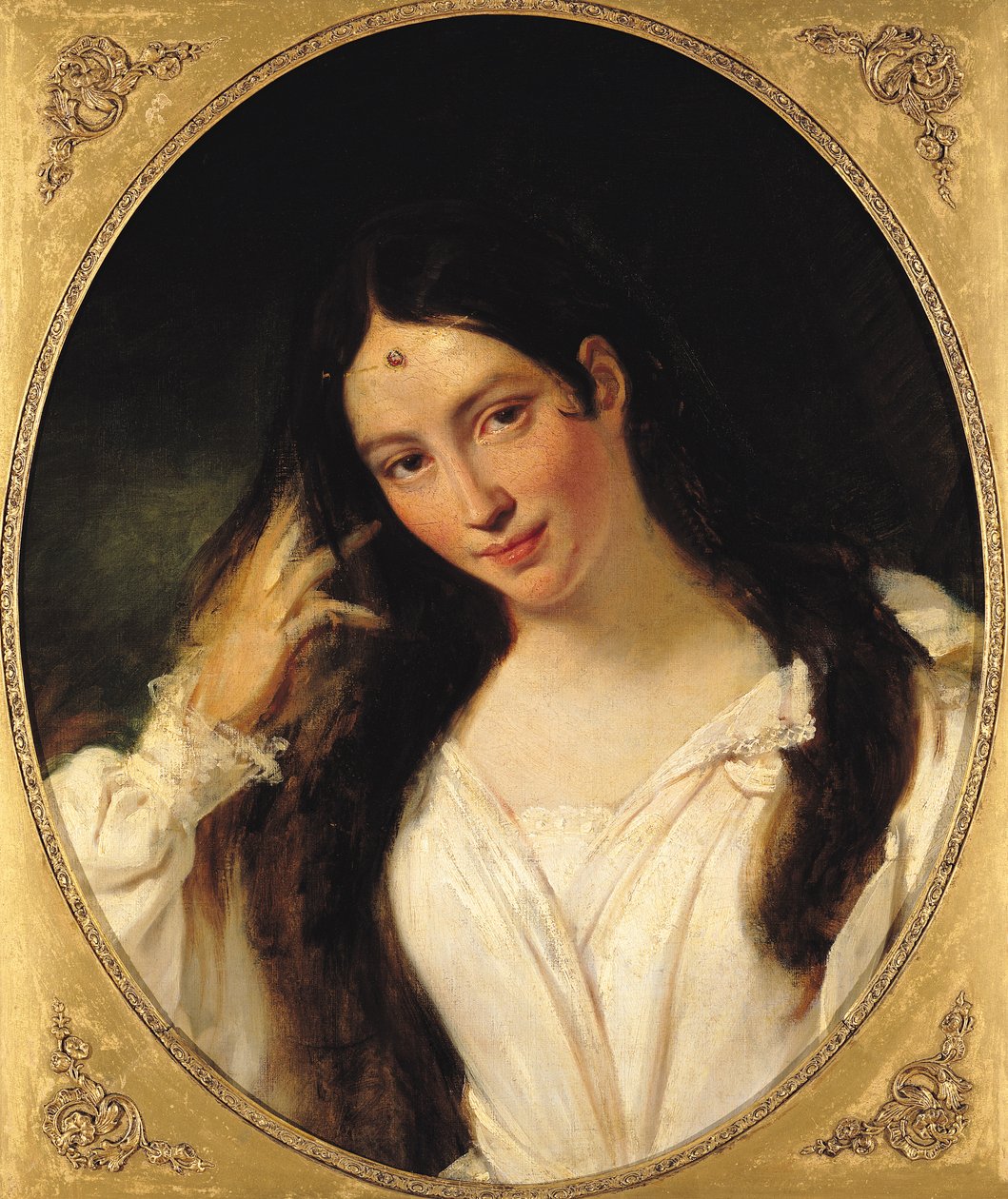 Porträtt av "La Malibran" i rollen som Desdemona av Francois Bouchot