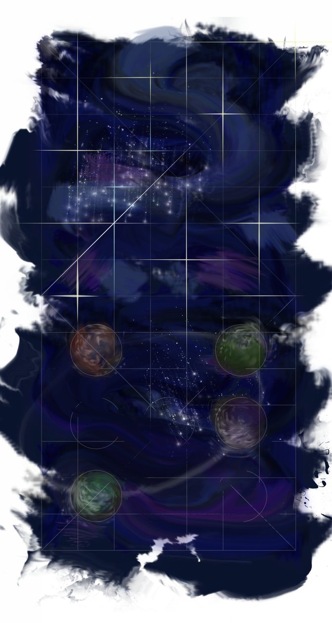 Genesis Day 4: Stars, 2014, (digital målning) av Francois Domain