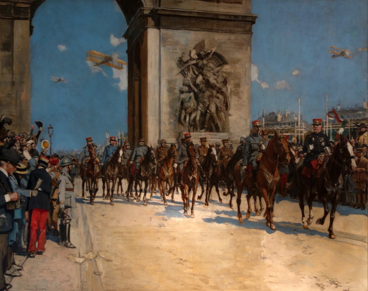  Le defile de la Victoire, le 14 juillet 1919n av Francois Flameng