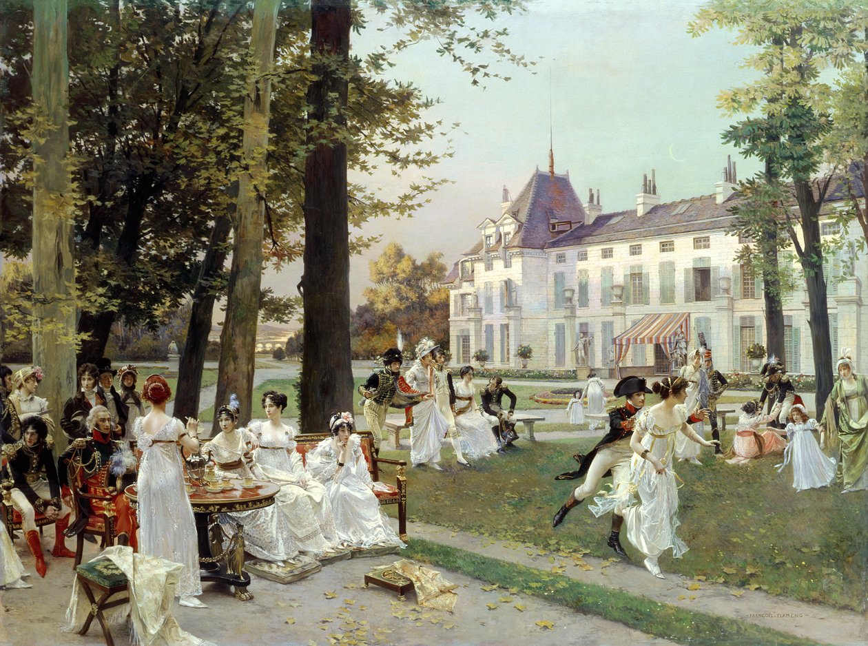 Mottagning på Malmaison, 1802 av Francois Flameng
