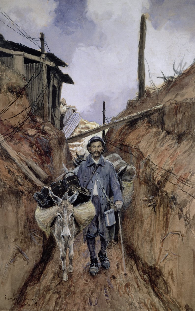 Åsnan, Somme, 1916 av Francois Flameng