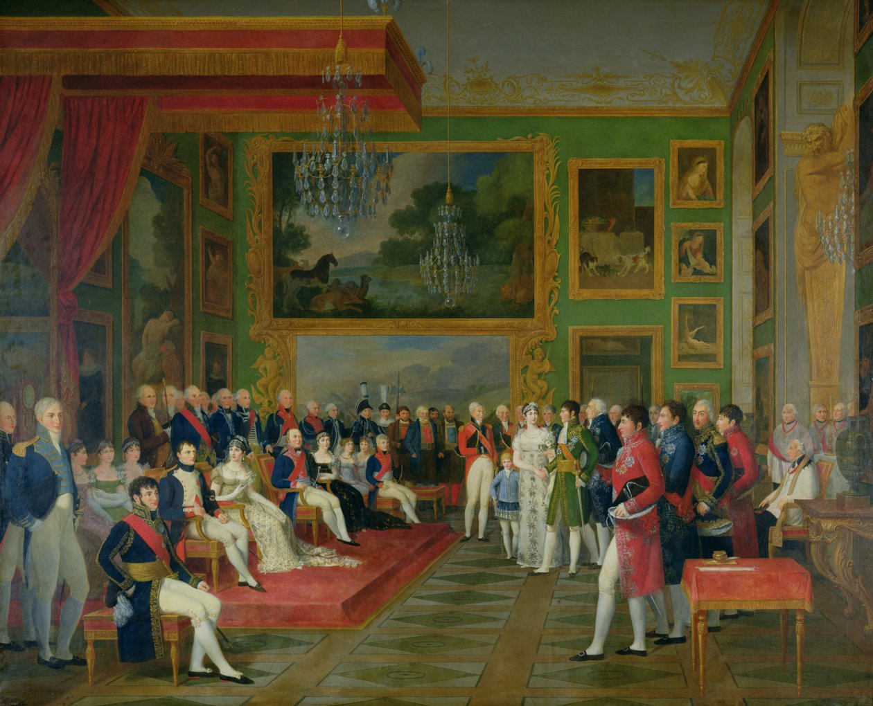 Eugene de Beauharnais (1781-1824) äktenskap med Amalie Auguste av Bayern i München, 13 januari 1806, 1808 av Francois Guillaume Menageot