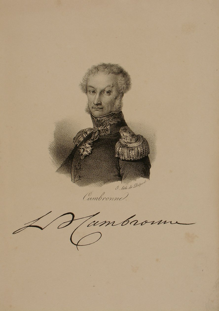 Porträtt av general Etienne Cambronne (1770-1842) av Francois Seraphin Delpech