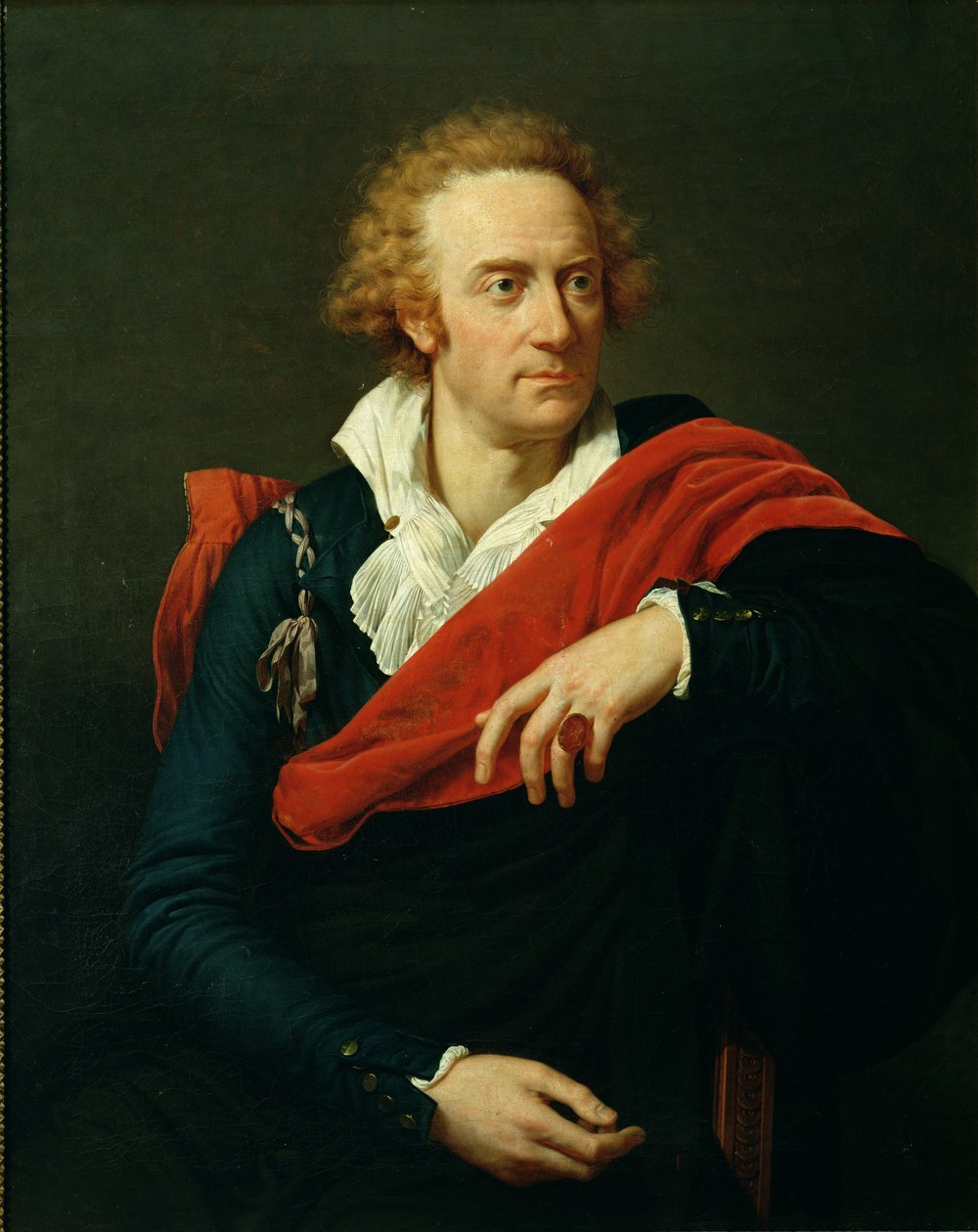 Porträtt av Vittorio Alfieri (1749-1803) av Francois Xavier Fabre
