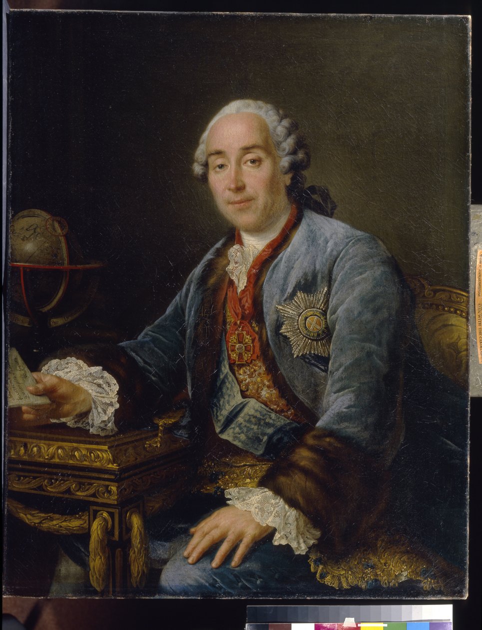 Porträtt av prins Dmitrij Michailovitj Golitsyn, 1762 av Francois Hubert Drouais