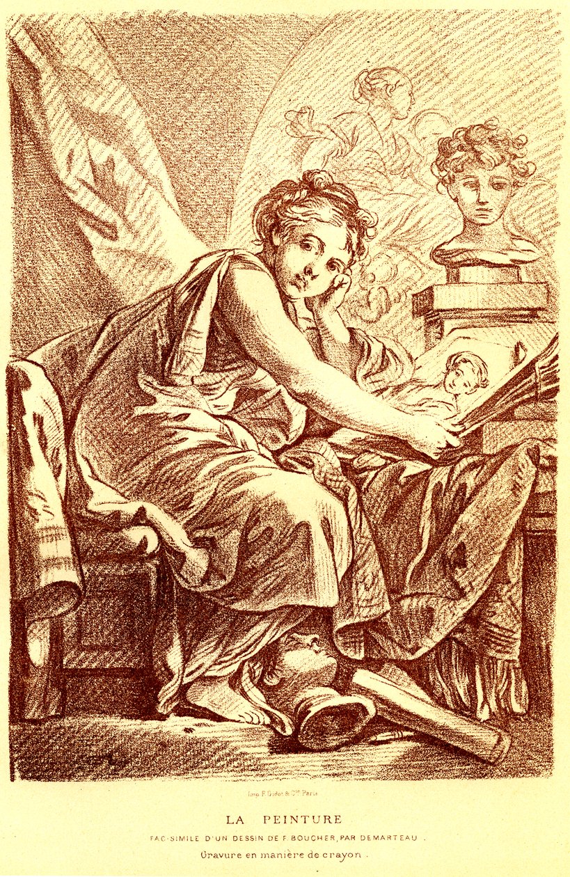 Målningen av Francois (after) Boucher