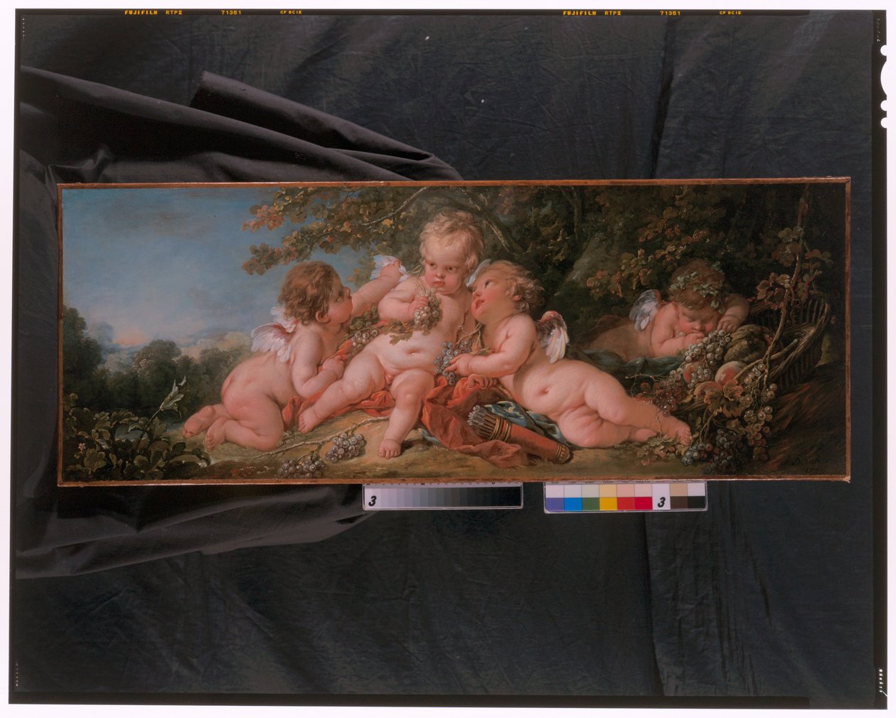Fyra Putti I Landskap av François Boucher