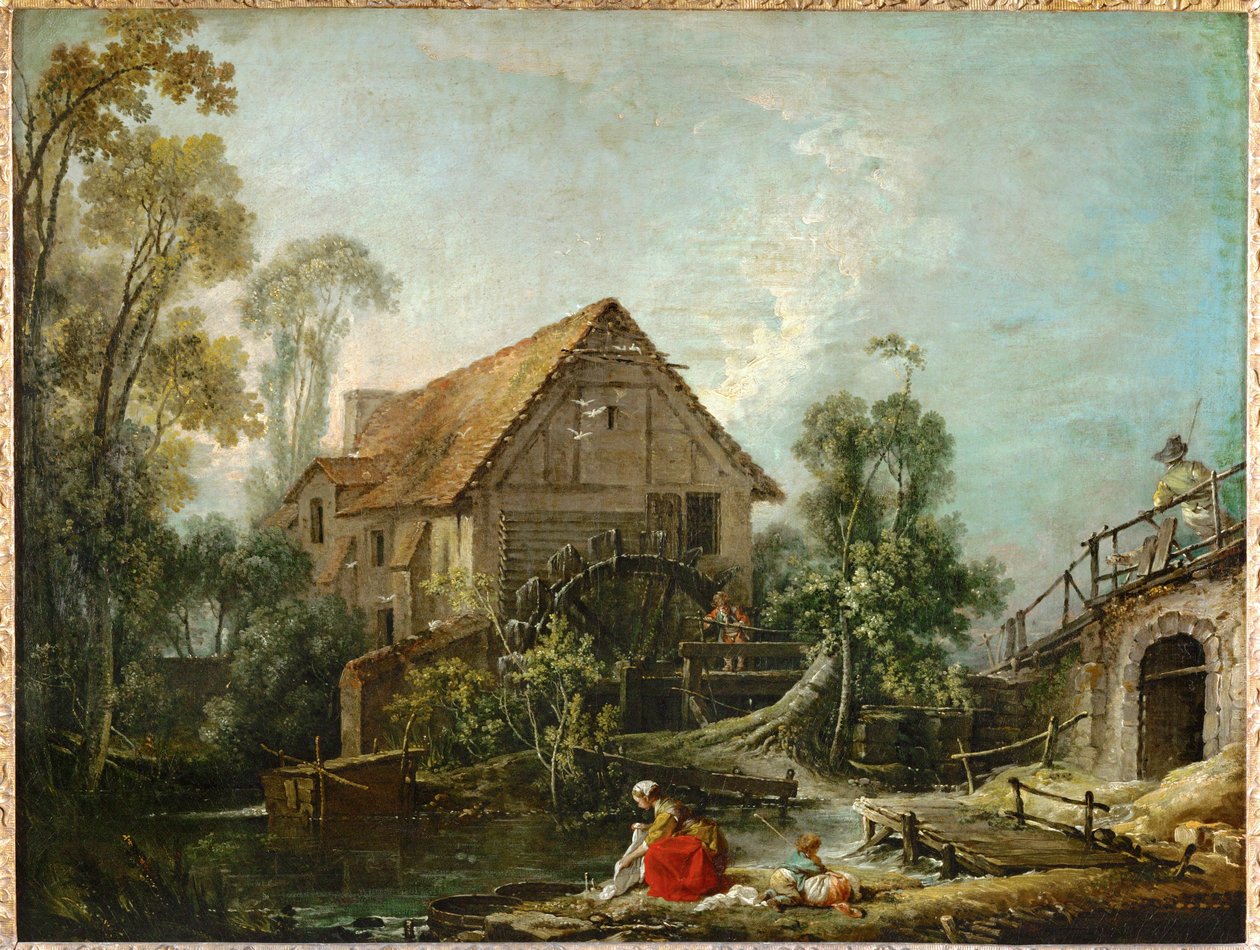 Le moulin - kvarnen ... av François Boucher