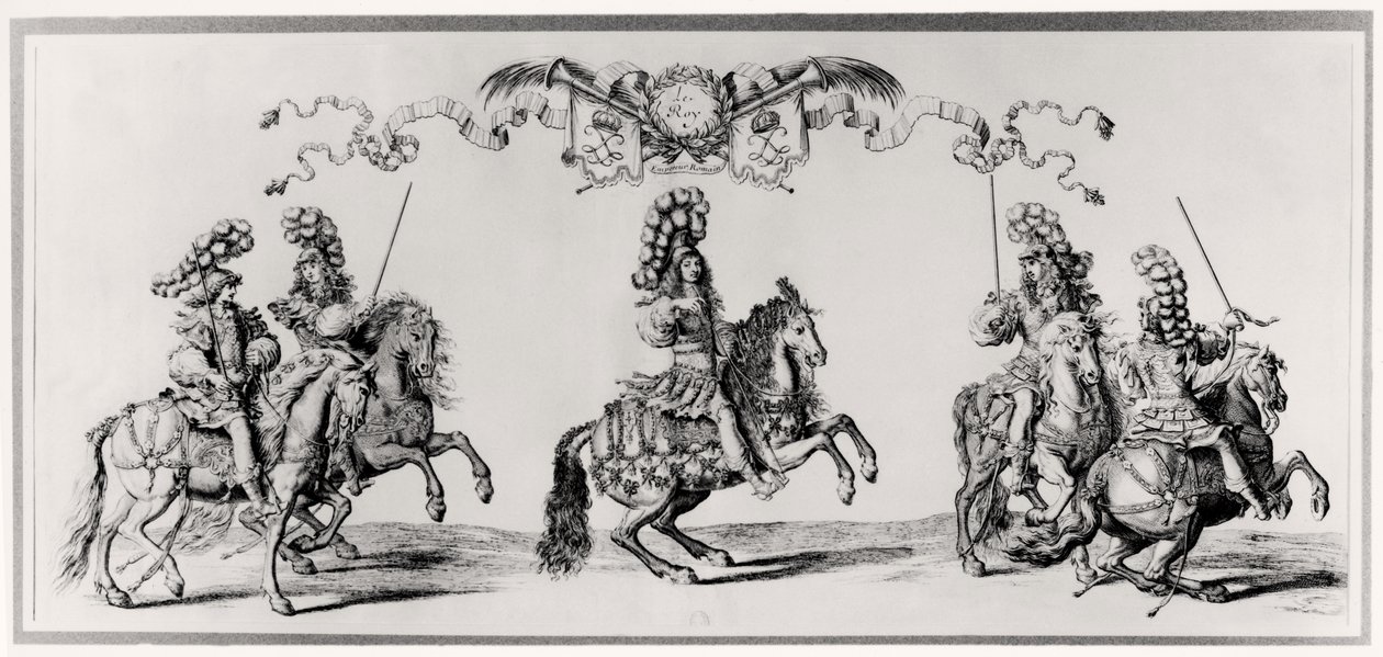 Karusell för Ludvig XIV (1639-1715) c.1662 av Francois Chauveau
