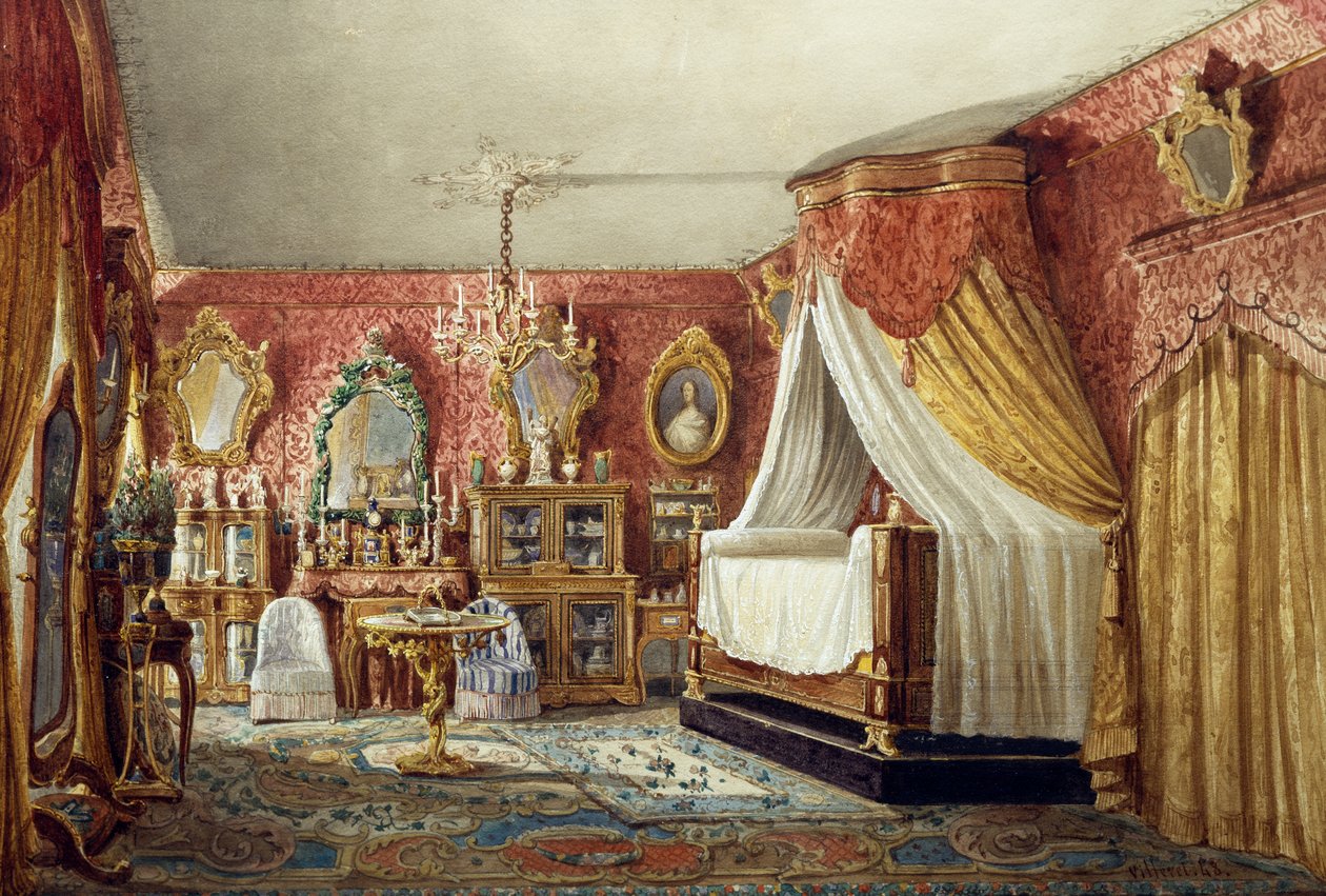 College sovrum av Francois Etienne Villeret