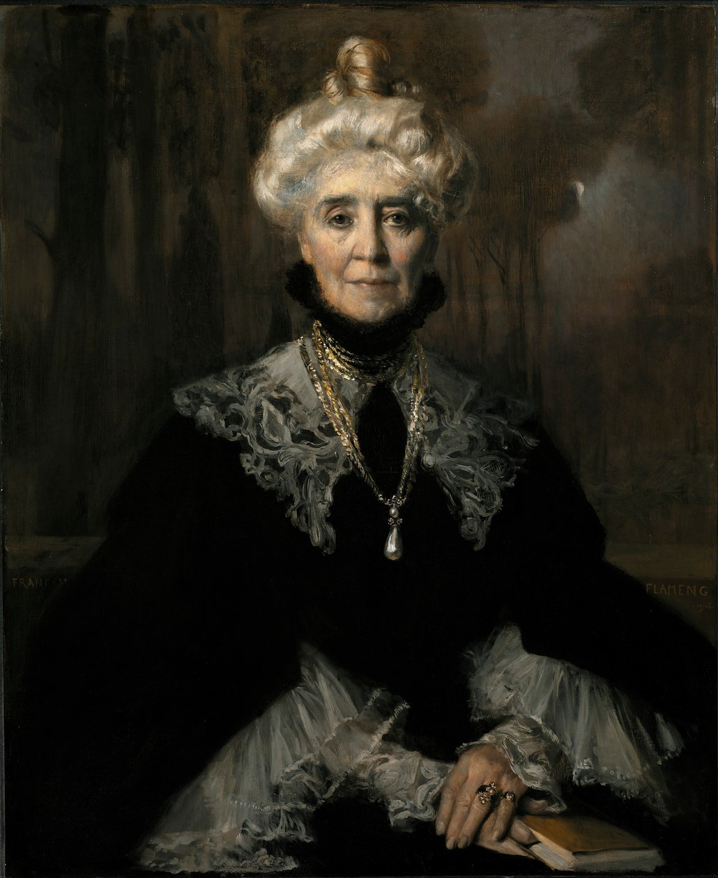 Fru Adeline M. Noble av Francois Flameng