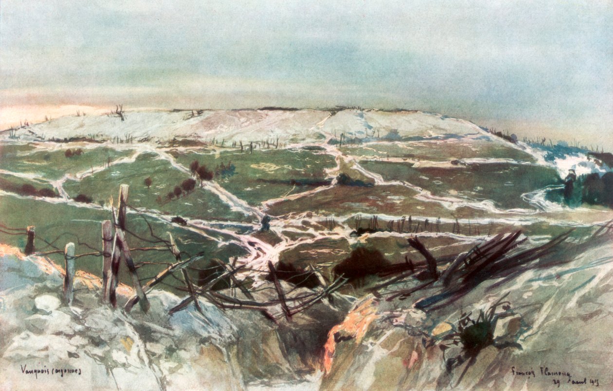 Vauquois, 29 augusti 1915, 1926. av Francois Flameng