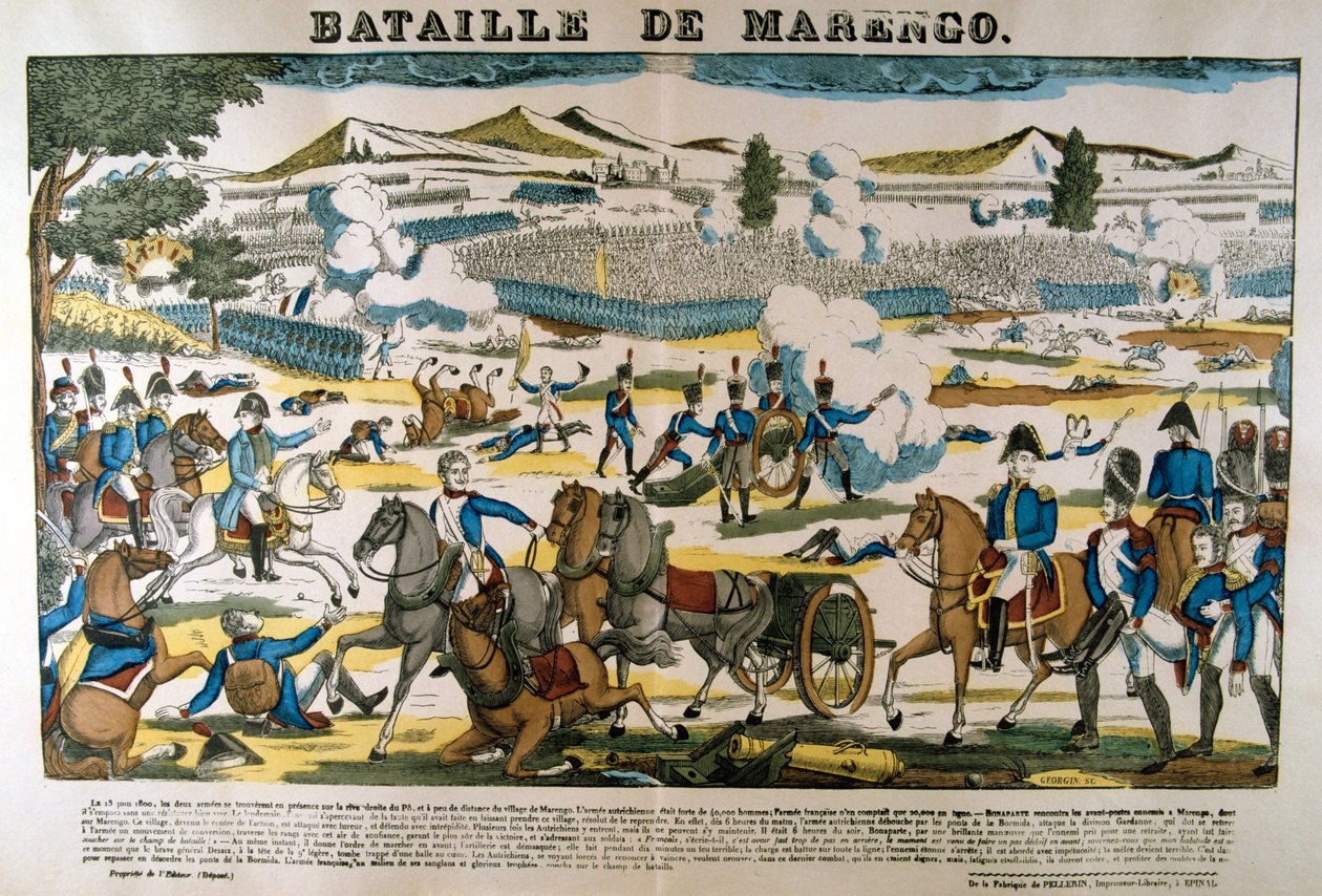 Slaget vid Marengo, 13 juni 1800 av Francois Georgin