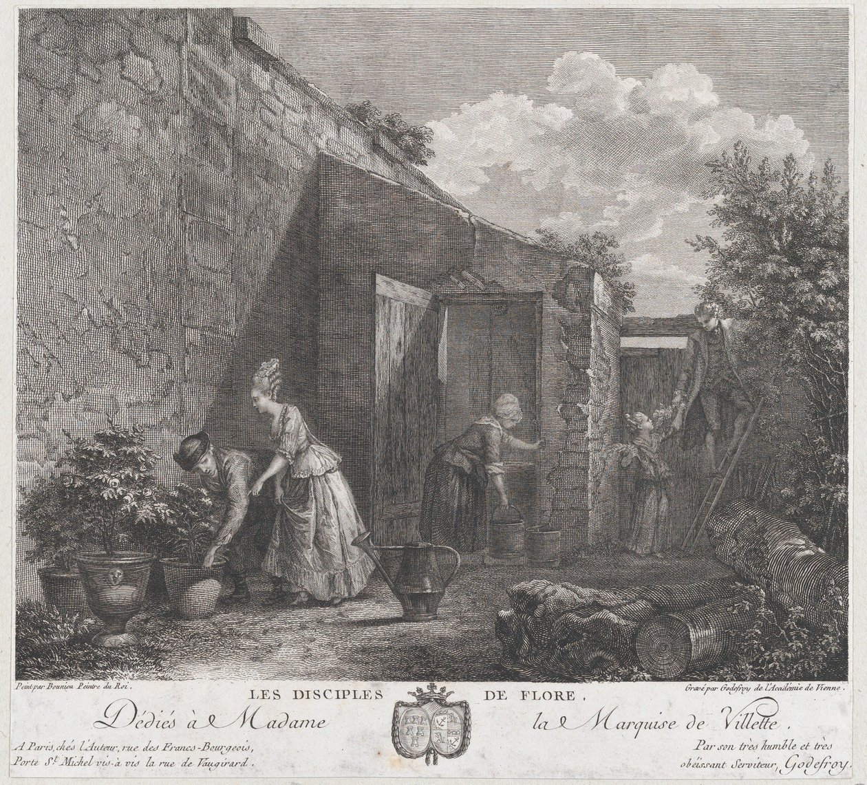 Florans lärjungar, 1778. av Francois Godefroy