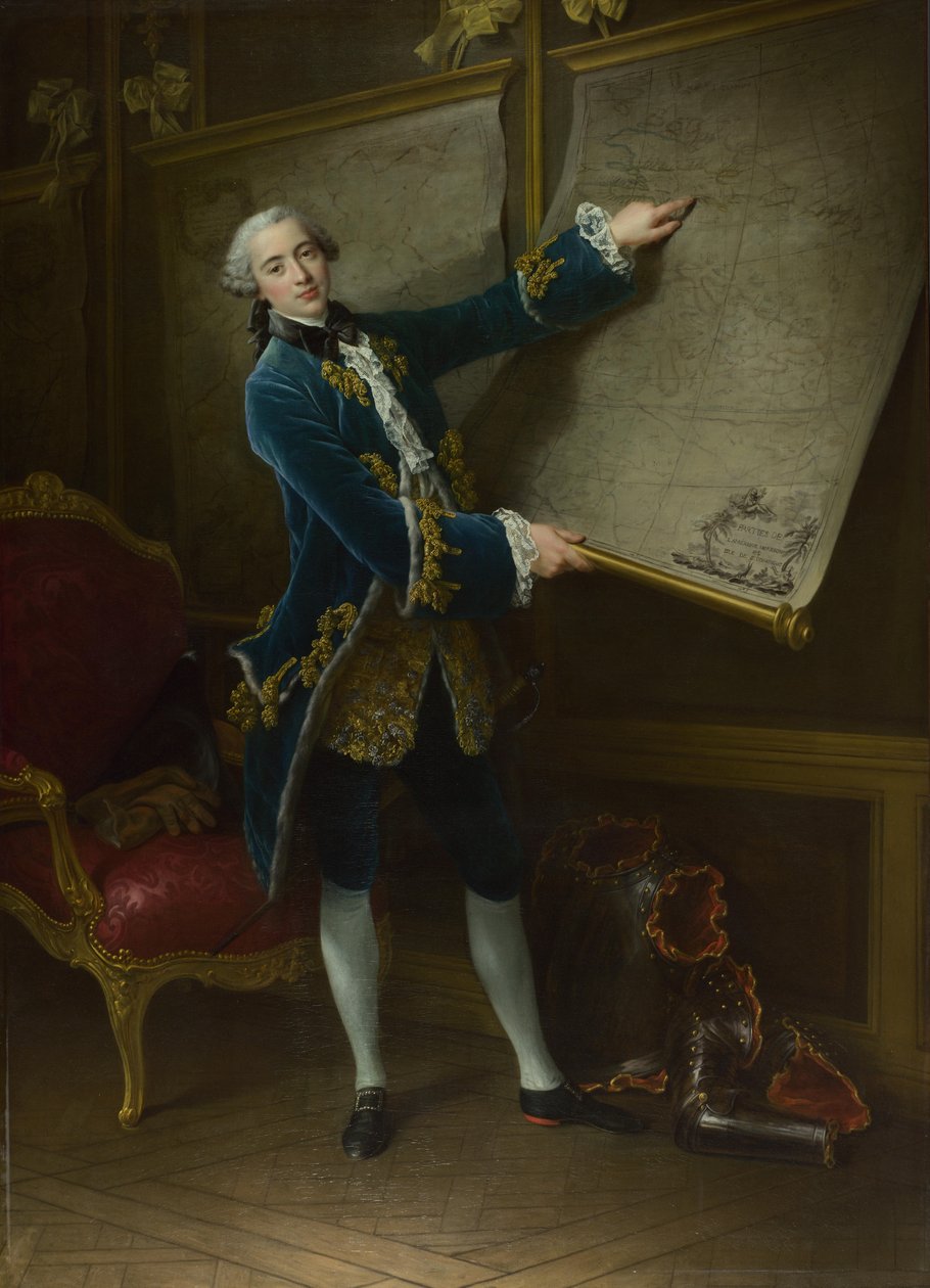 Comte de Vaudreuil, 1758 av Francois Hubert Drouais