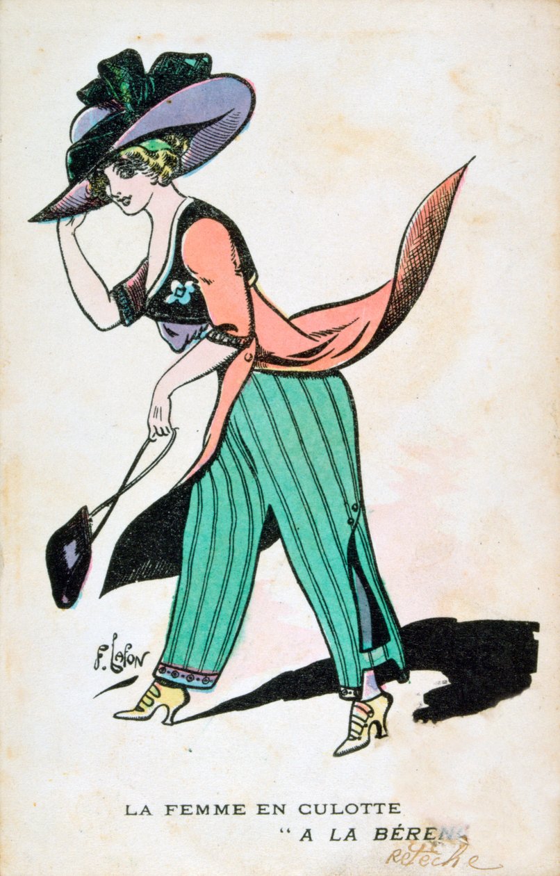 Kvinnan i ridbyxor, 1900-talet av Francois Lafon