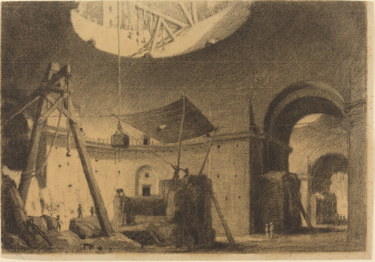 Reparera en dome av Francois Marius Granet
