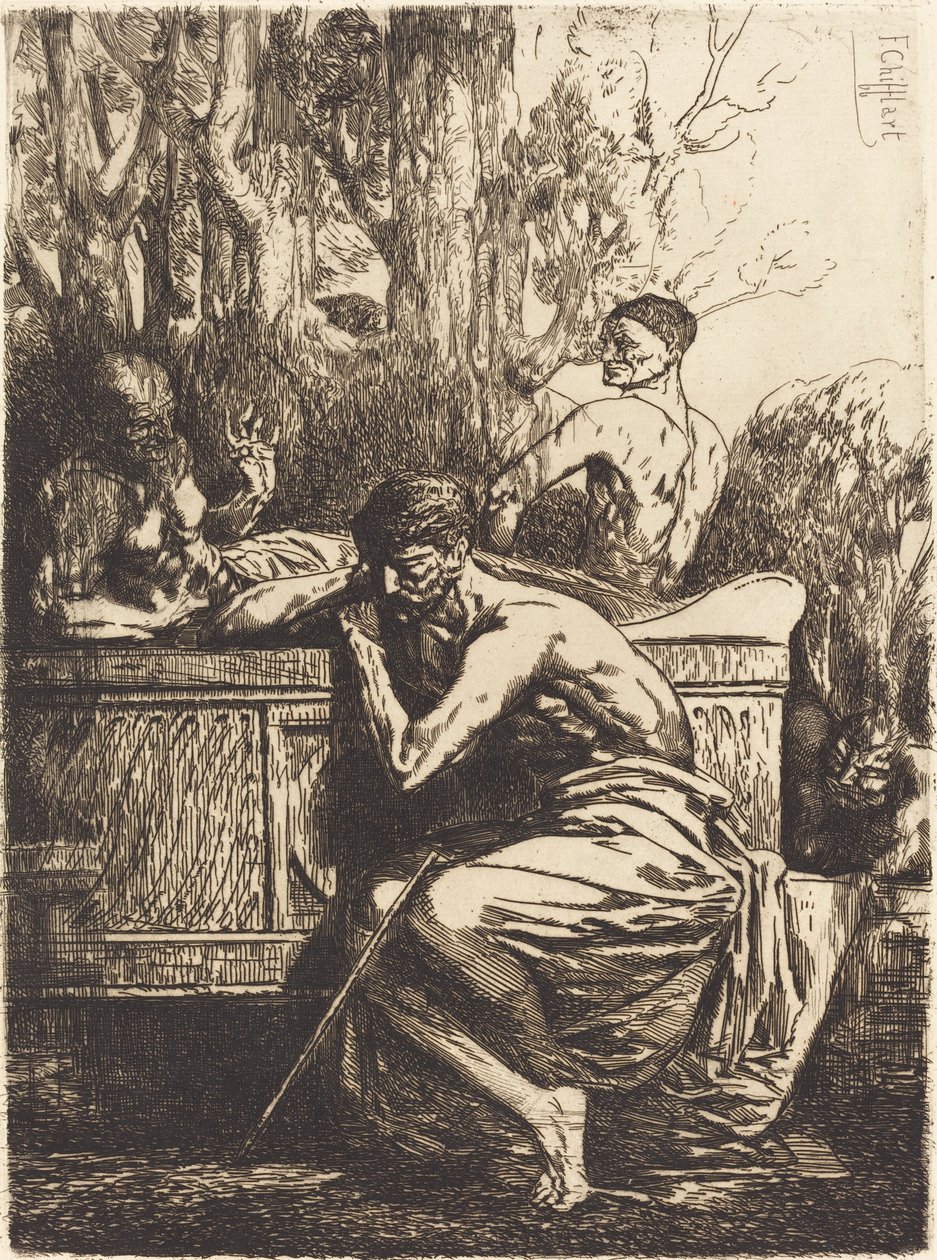 Meditation av Francois Nicolas Chifflart