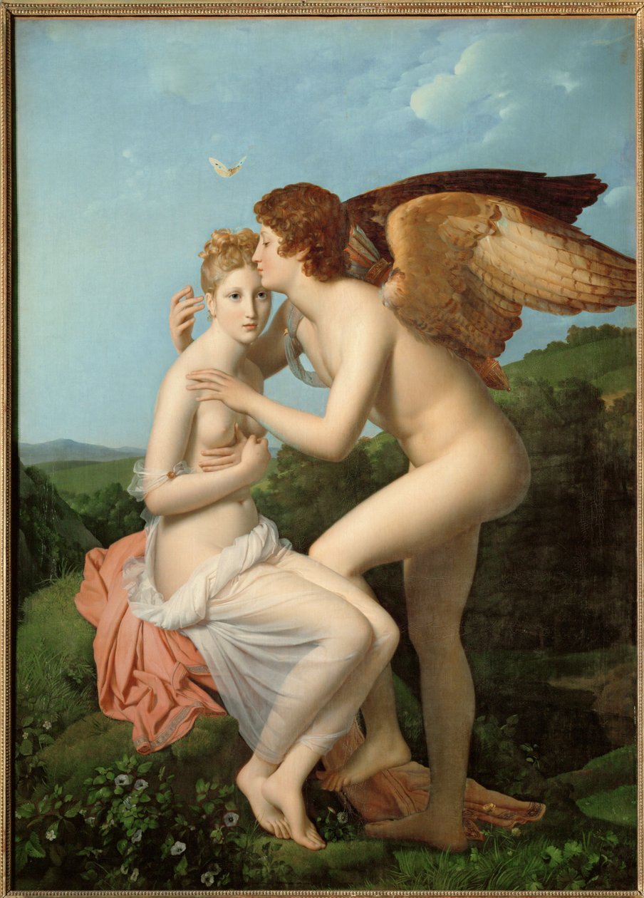 Amor och Psyke... av Francois Pascal Simon Baron Gerard