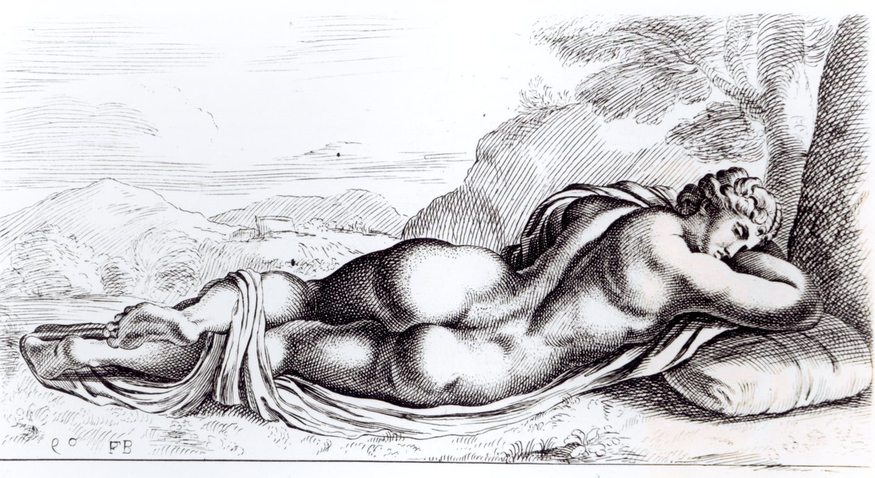 Hermafrodit i Borgheseträdgården, c.1653 av Francois Perrier