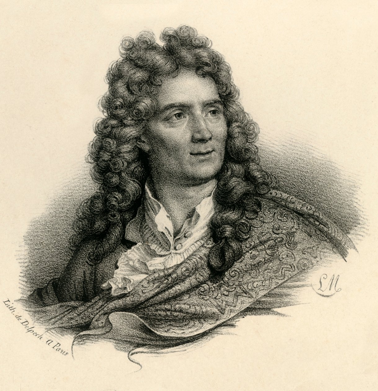 Boileau Despreaux, 1636-1711, c1830. av Francois Seraphin Delpech