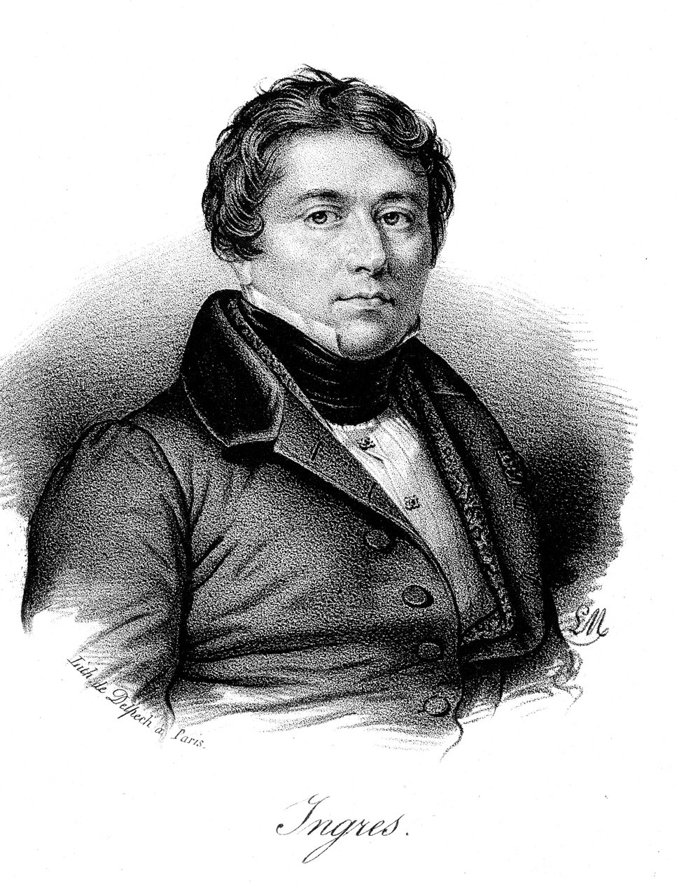 Jean Auguste Dominique Ingres av Francois Seraphin Delpech