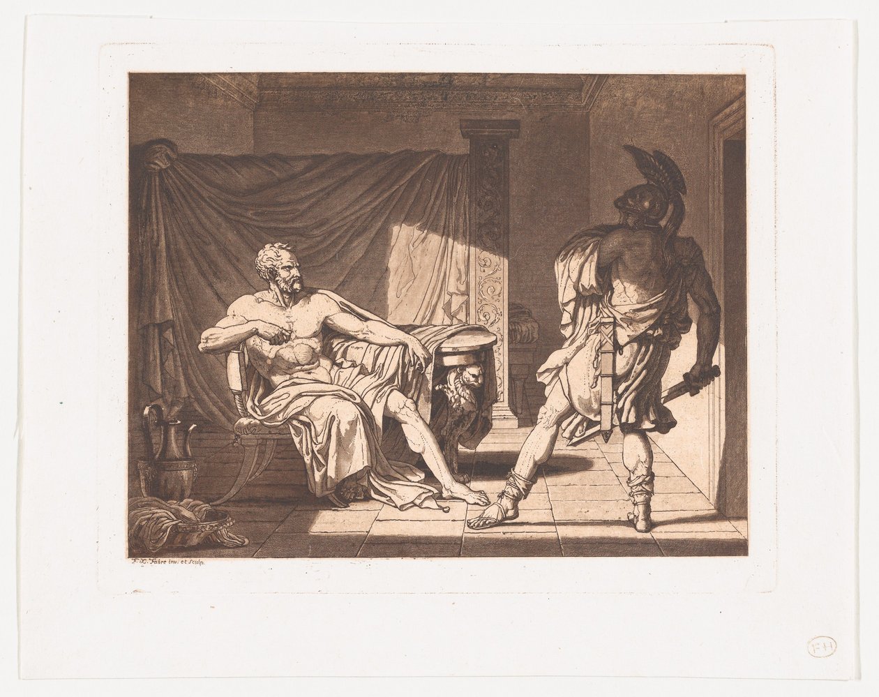 Marius vid Minturnae, ca. 1796-1800. av Francois Xavier Fabre