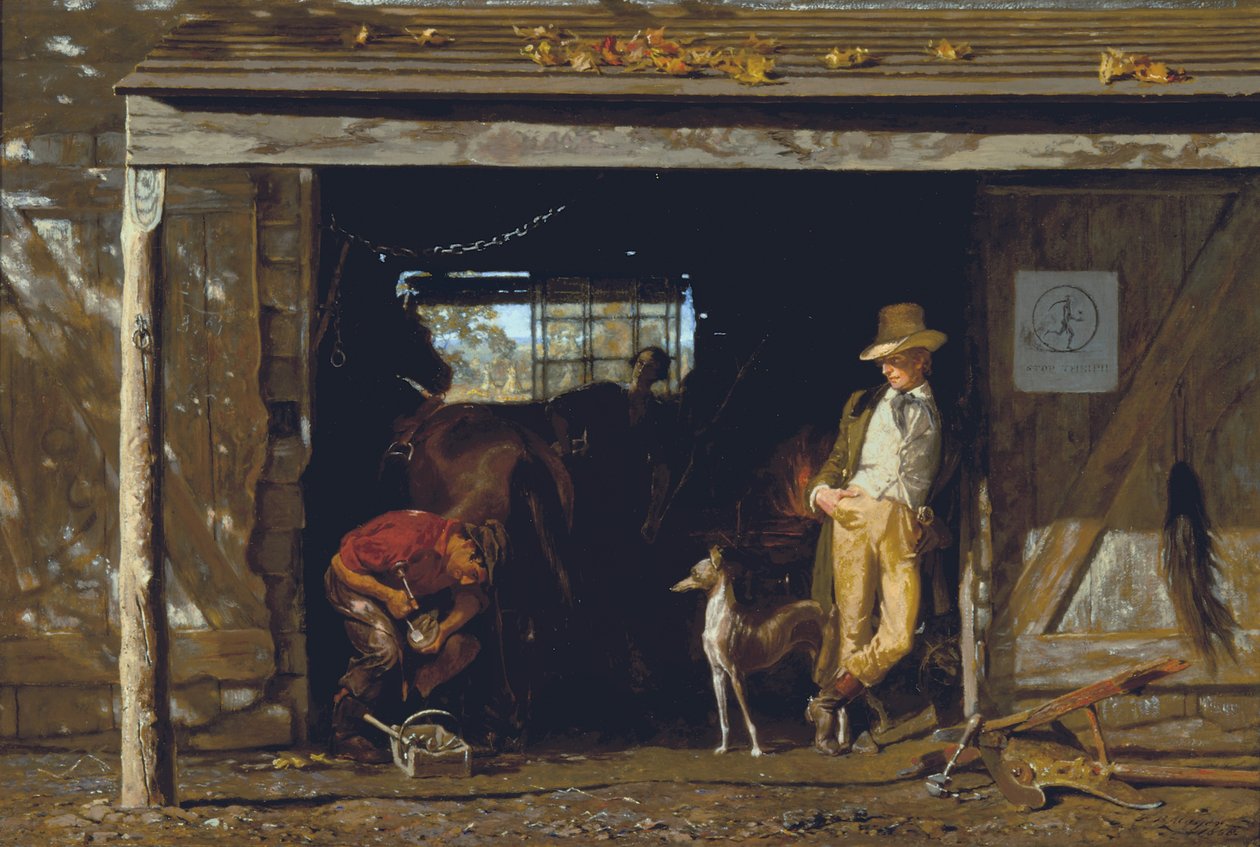 Fritid och arbete, 1858 av Frank Blackwell Mayer