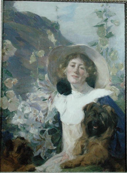 Konstnärens fru, Katherine Graham av Frank Bramley