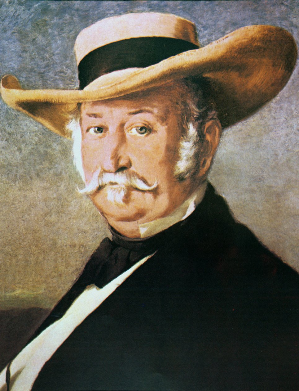 John Sutter (1803-80) 1866 (olja på duk) av Frank Buchser