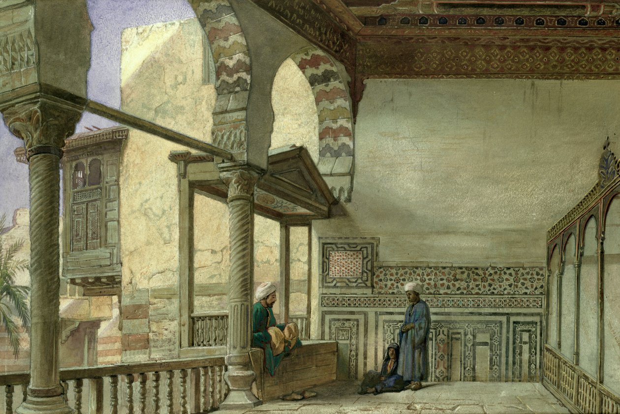 Loggia av Memlook Radnau Beys hus, Kairo av Frank Dillon