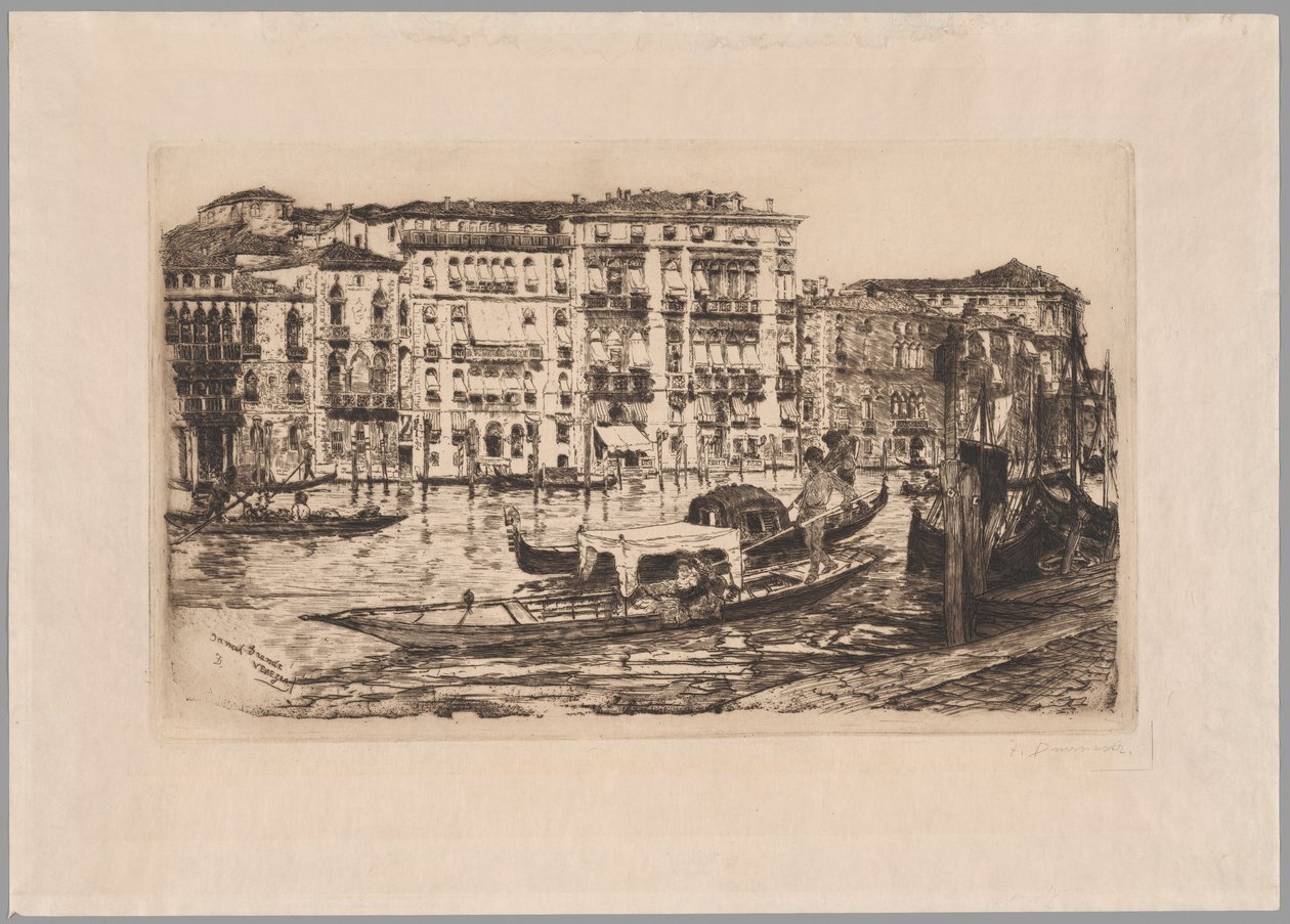 Canal Grande, Venedig av Frank Duveneck