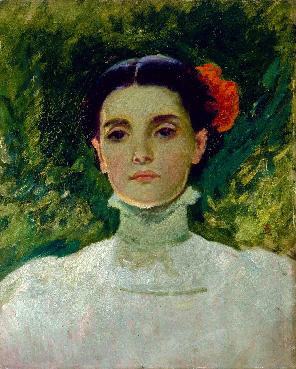 Porträtt av Maggie Wilson, 1898 av Frank Duveneck