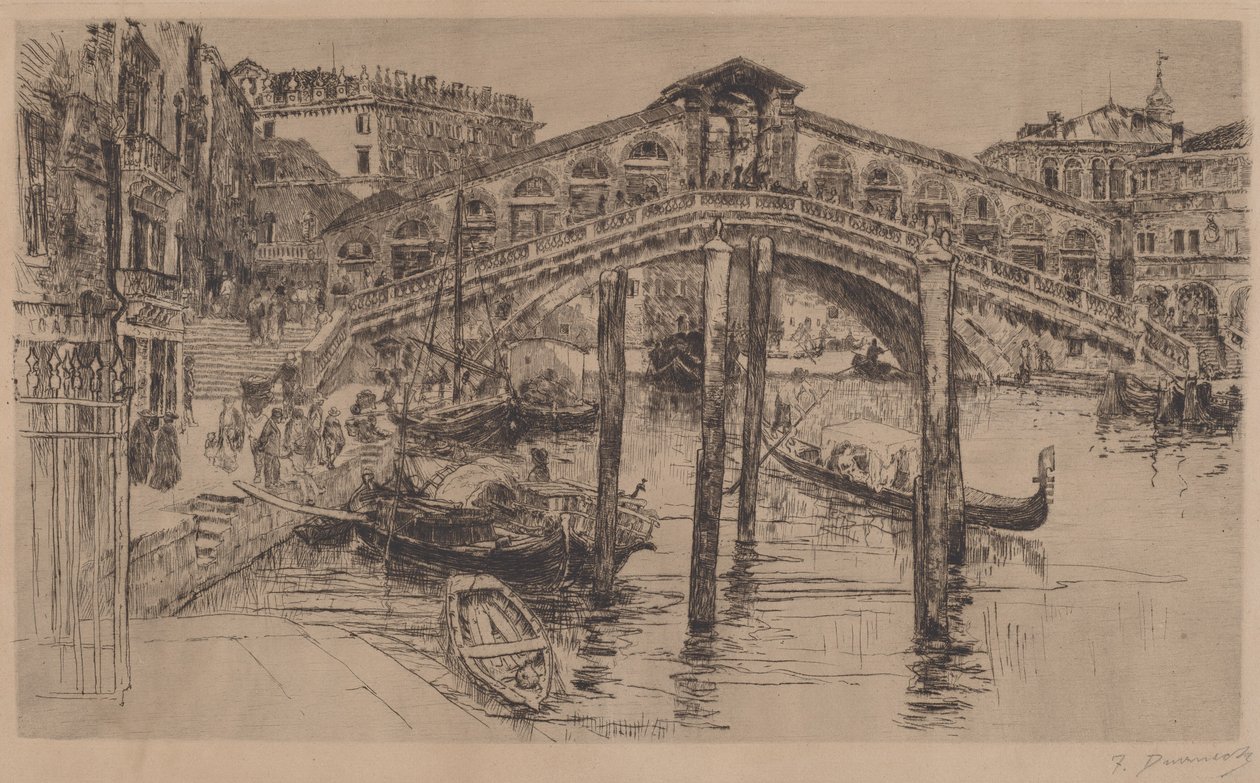 Rialto, Venedig av Frank Duveneck