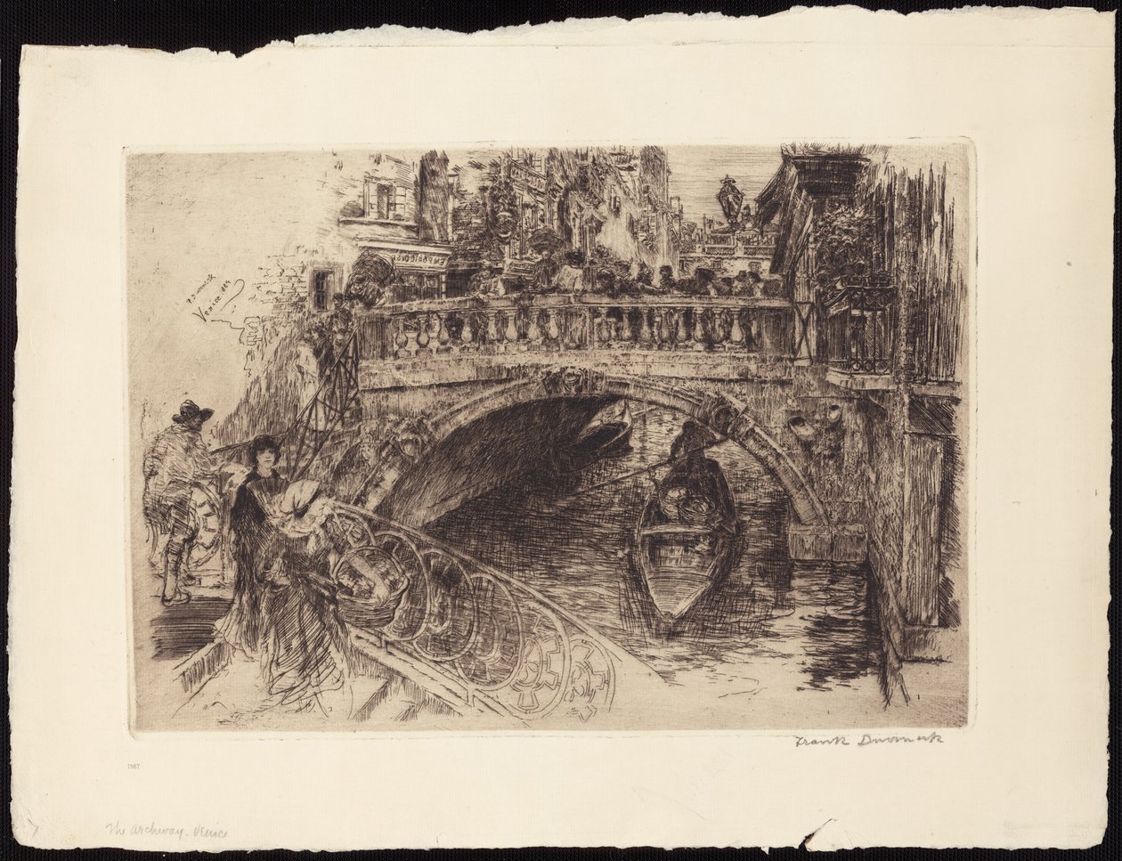 Venetianska bron av Frank Duveneck