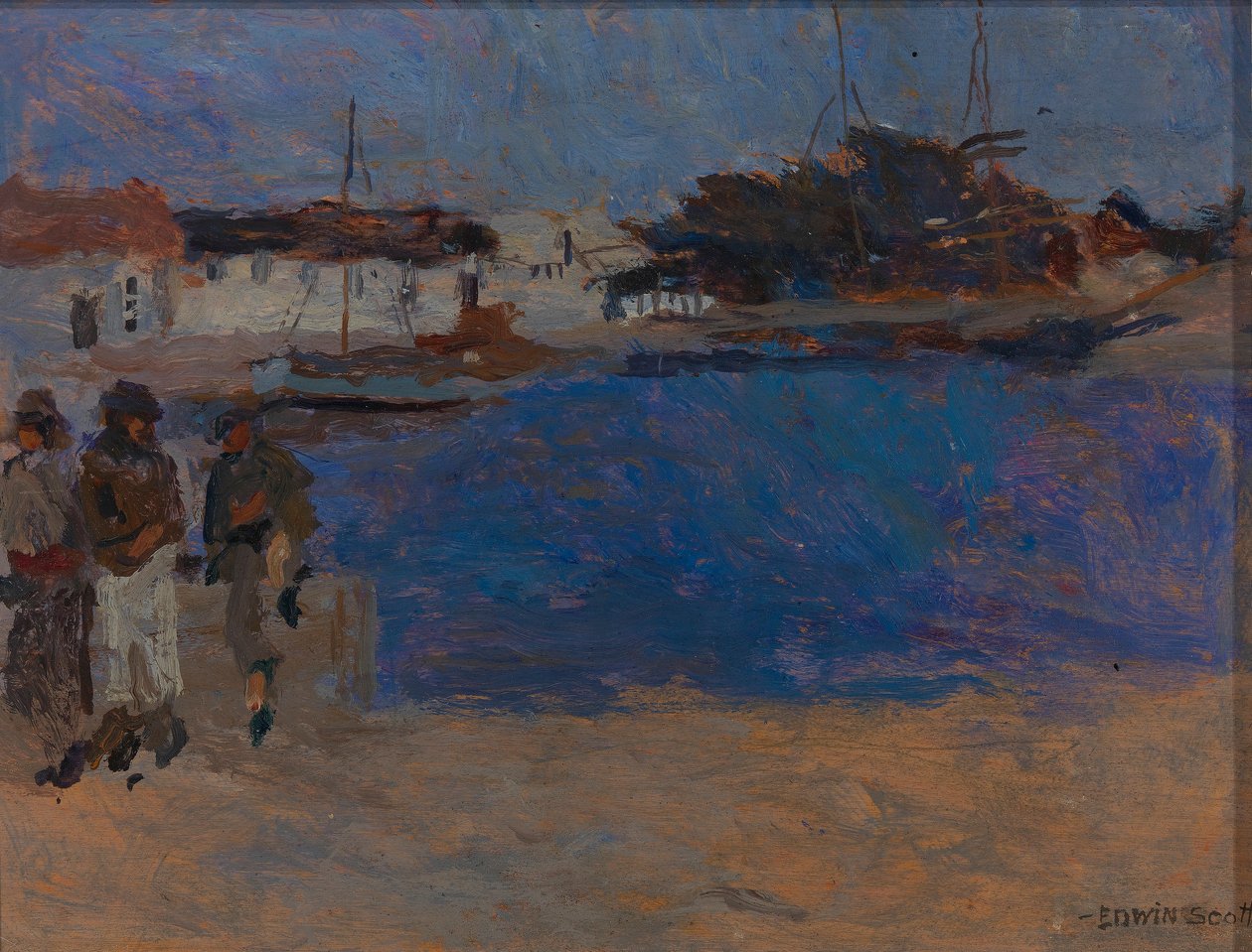 Kustlinjen runt Cherbourg av Frank Edwin Scott