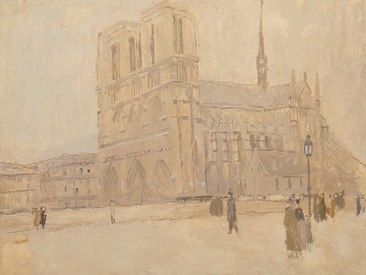 Notre Dame på vintern av Frank Edwin Scott