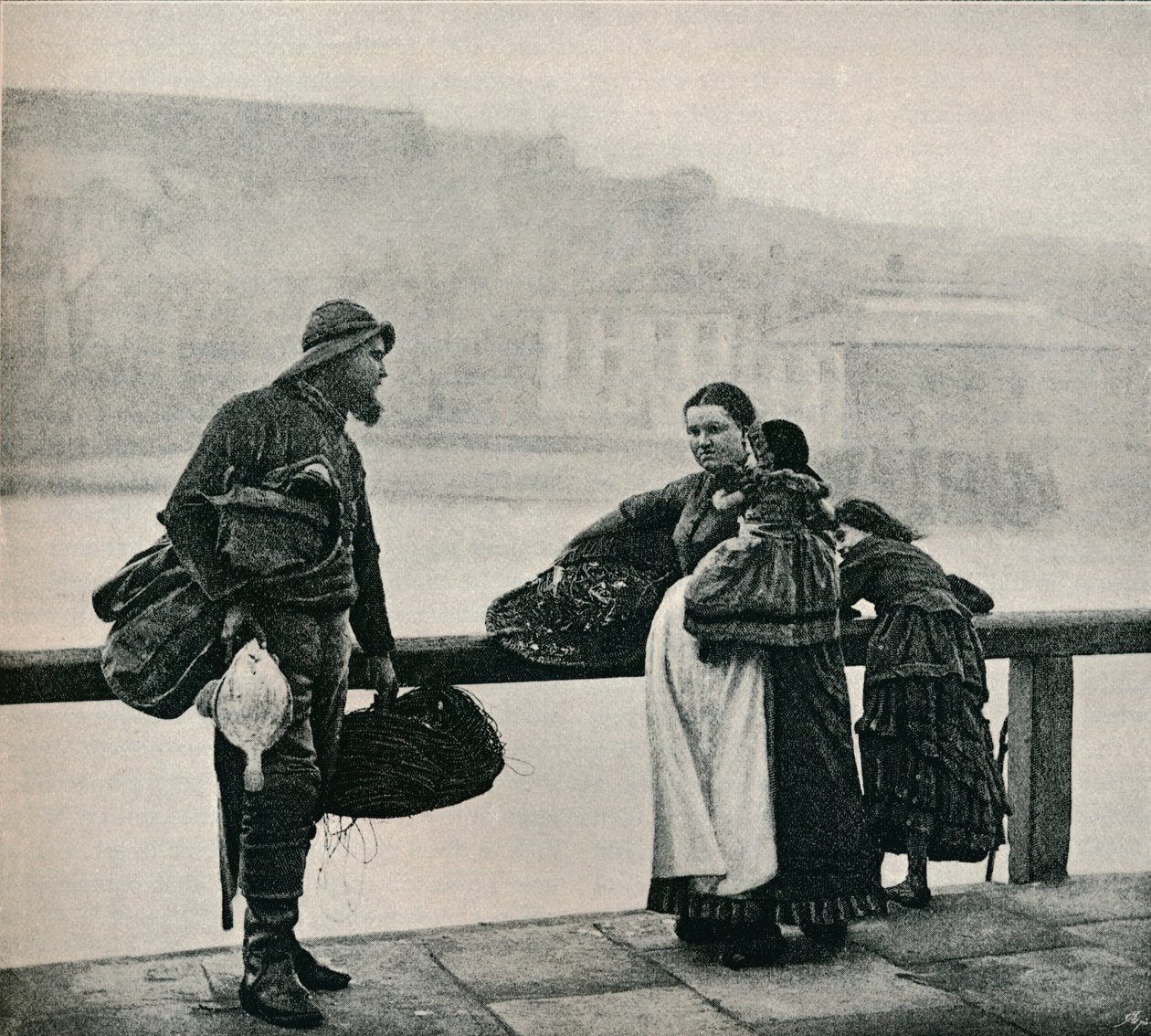 Fisher people, Whitby, c1890 av Frank Meadow Sutcliffe