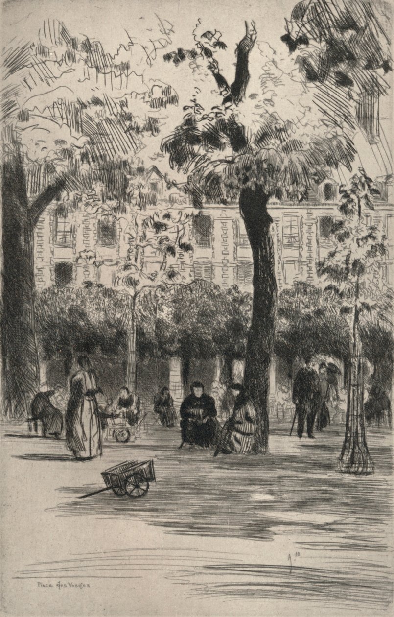 Place des Vosges, 1915 av Frank Milton Armington