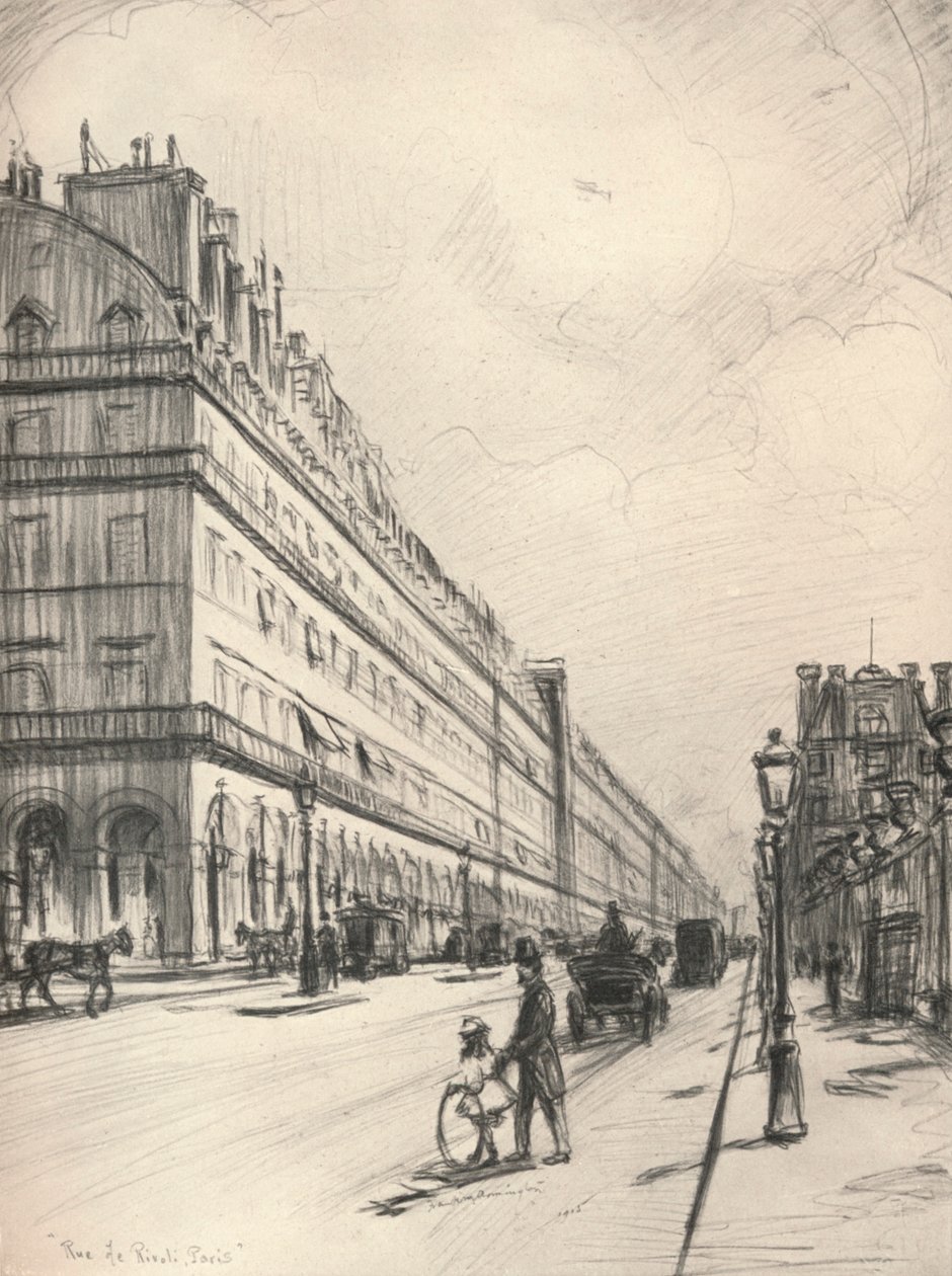 Rue de Rivoli, 1915 av Frank Milton Armington