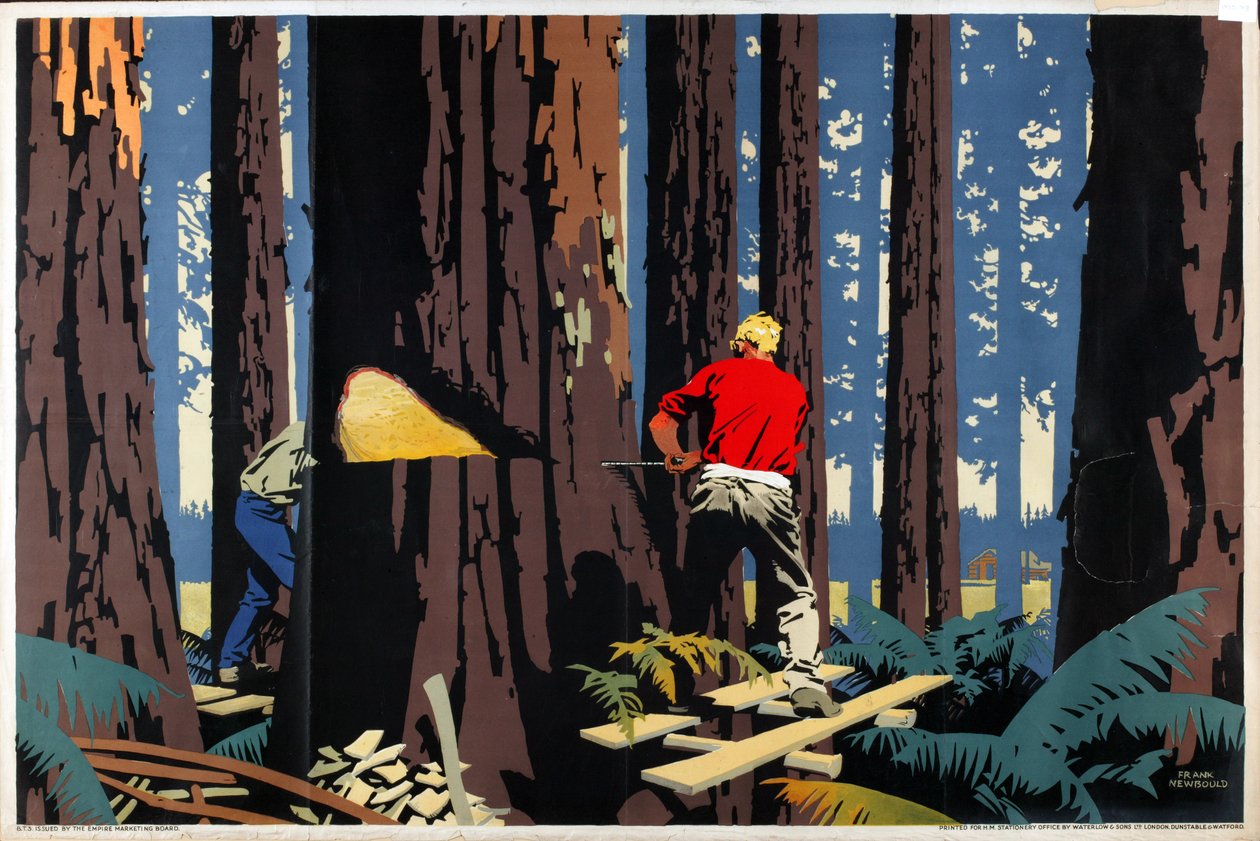 Namnlös (lito i färg) av Frank Newbould