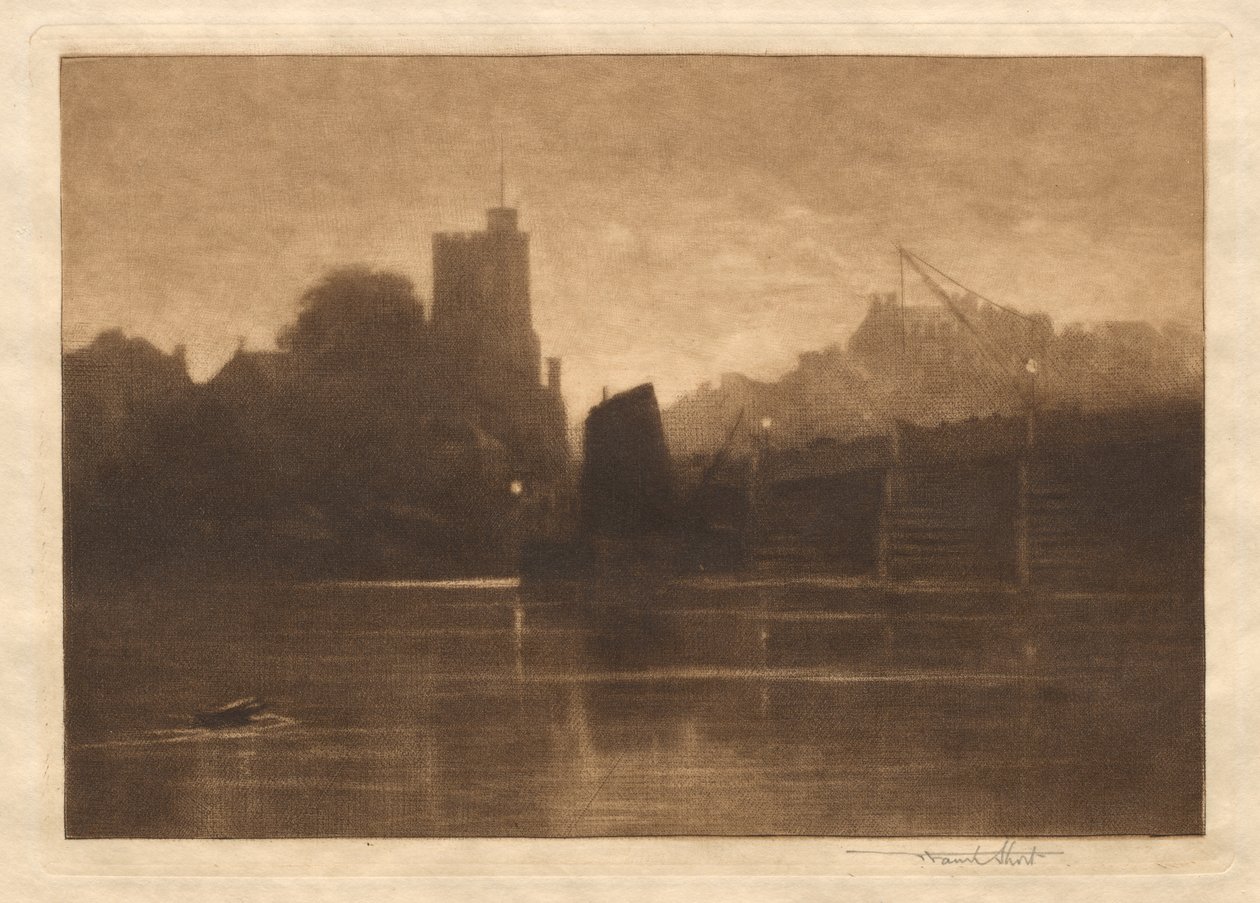 Ebb Tide, Putney Bridge av Frank Short