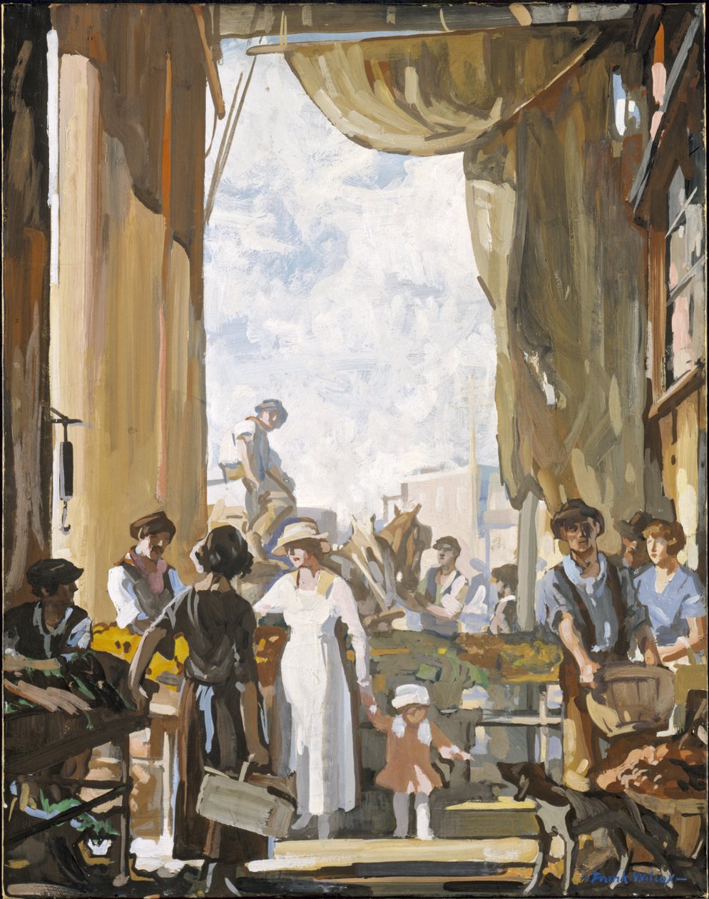 Den gamla marknaden, Cleveland av Frank Wilcox