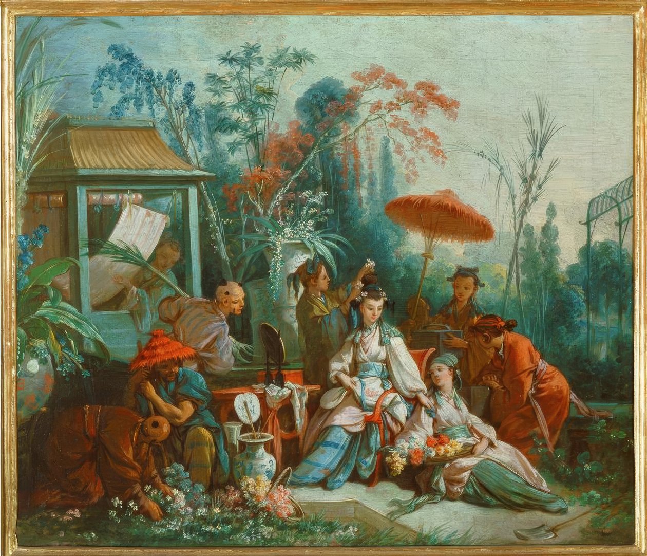 kinesisk trädgård av François Boucher