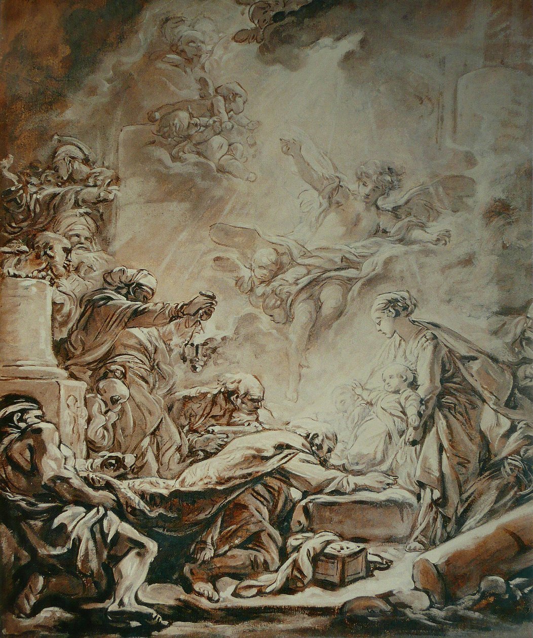 LAdoration des Mages av François Boucher