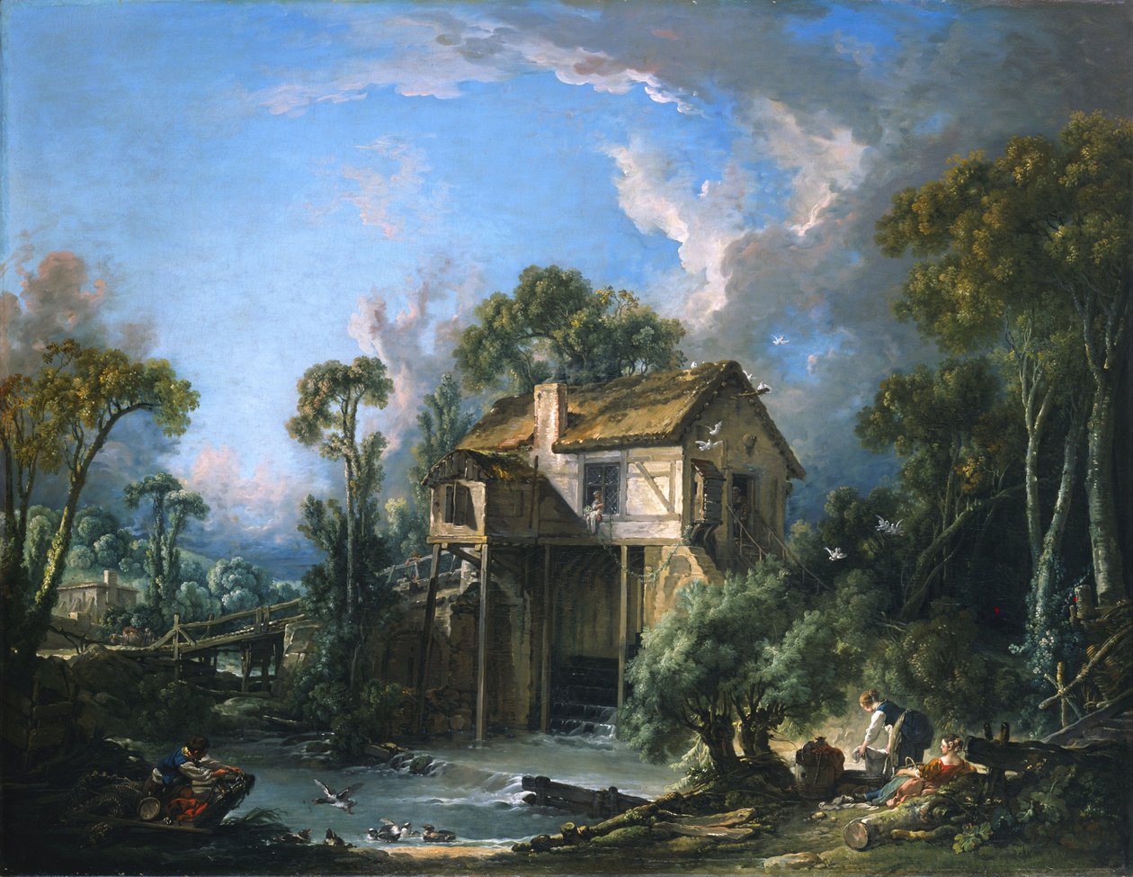 Kvarn vid Charenton av François Boucher