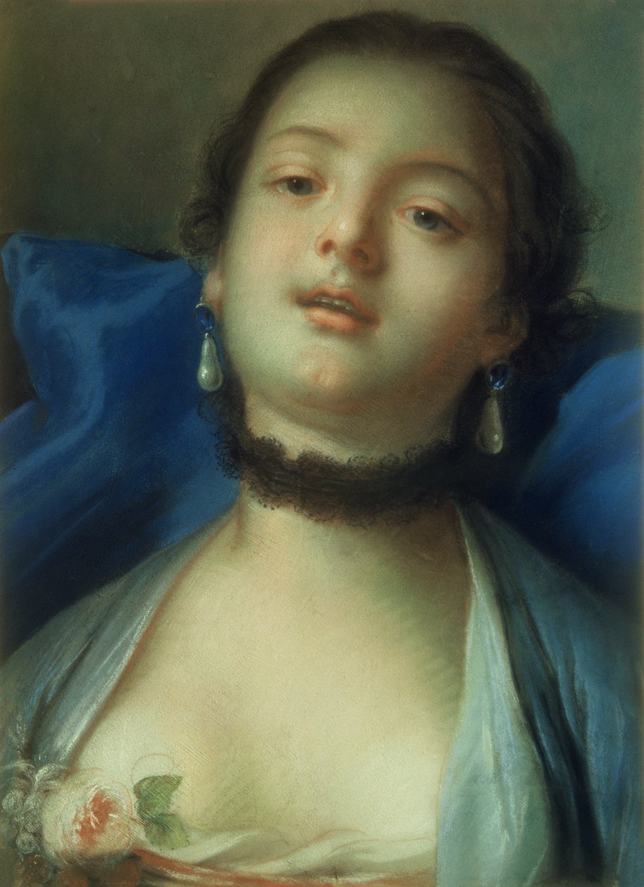 Porträtt av en kvinna av François Boucher