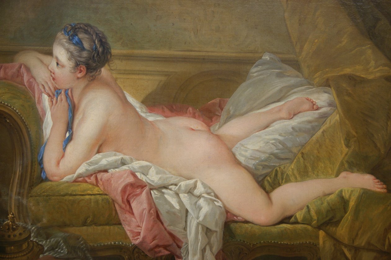 Ruhendes Mädchen av François Boucher